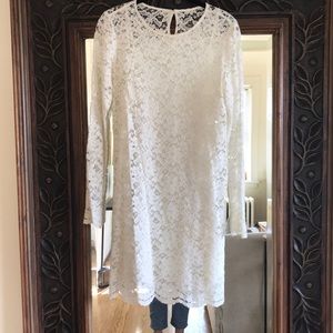[Madewell] Off white lace mini dress